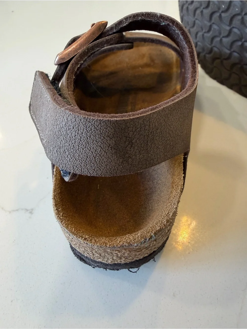 Birkenstock Kids Brown Double-Buckle Sandals